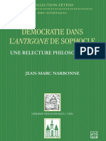 Démocratie dans lAntigone de Sophocle. Une relecture philosophique (Jean-Marc Narbonne) (Z-Library)