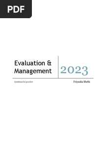Evaluation and Management Questions