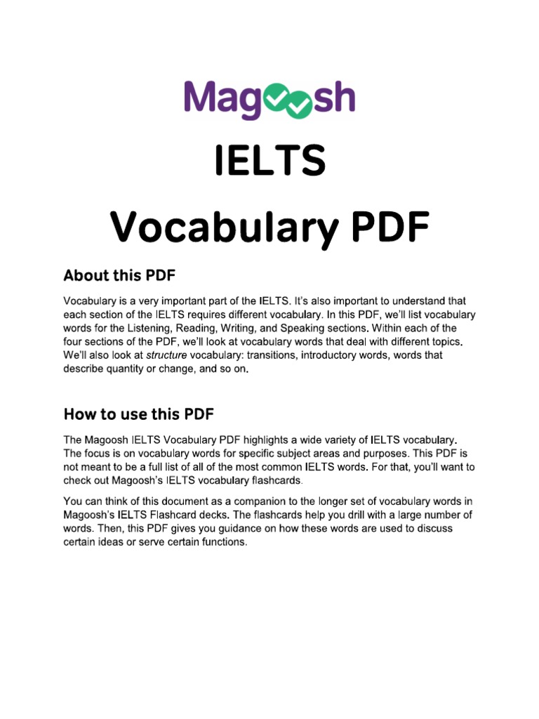 Magoosh vocabulary pdf