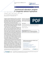 Evaluation of A Psychosocial Education Program For Families With Congenital Adrenal Hyperplasia