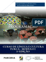 Programa - Curso de Língua e Cultura TURCA - Módulo I - 1 Edição