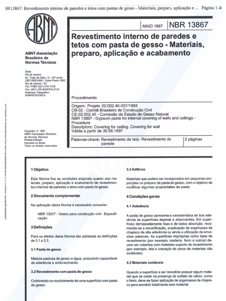 NBR 13867 | PDF