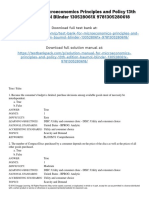 Microeconomics Principles and Policy 13th Edition Baumol Test Bank 1