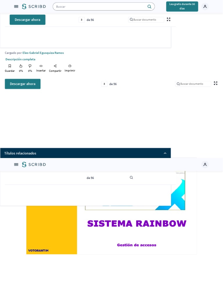 Sistema Rainbow: Control de Accesos | PDF