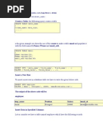 Create A Table: The Following Query Creates A Table