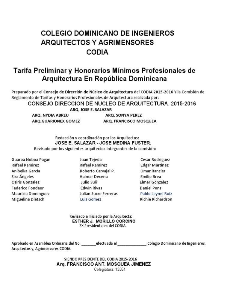 Codia honorarios de la arq 22 pdf