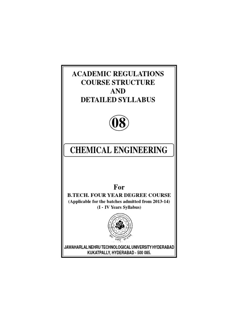 R13B TechChemicalengg | PDF | Chemical Engineering | Engineering