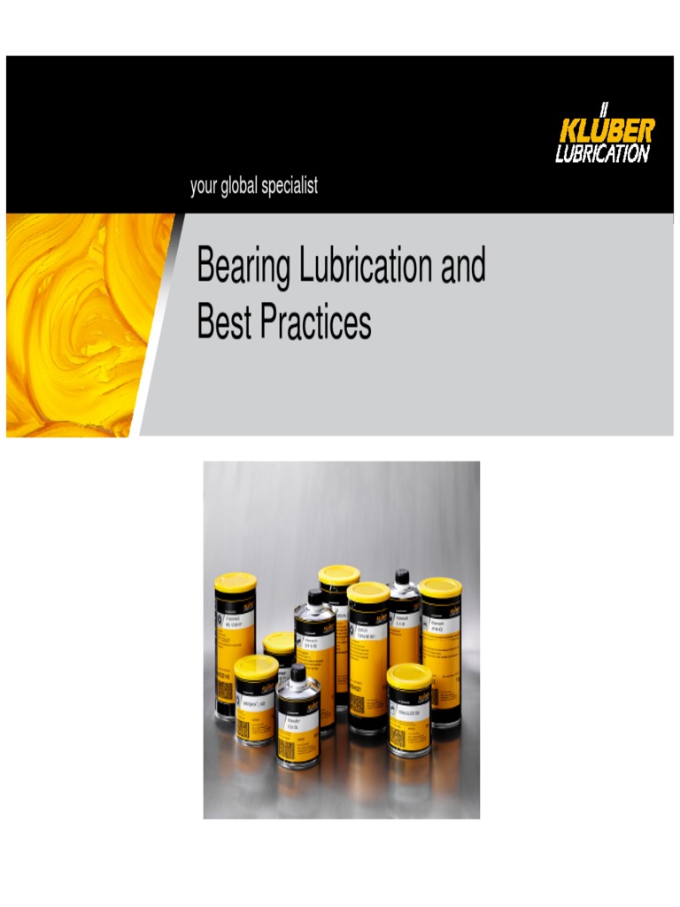Kluber Lubrication Lubrication Theory and Best Practices PDF