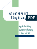 Giáo Trình - An Toàn Và An Ninh Thông Tin M NG - 316934