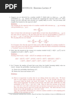 Exercises Lecture 4 Including Solutions