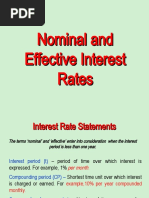 Nominal & Effective Interest Rates