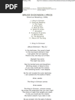 Download Bruce Dickinson Lyrics - Chemical Wedding 1998 by api-3701042 SN6649614 doc pdf