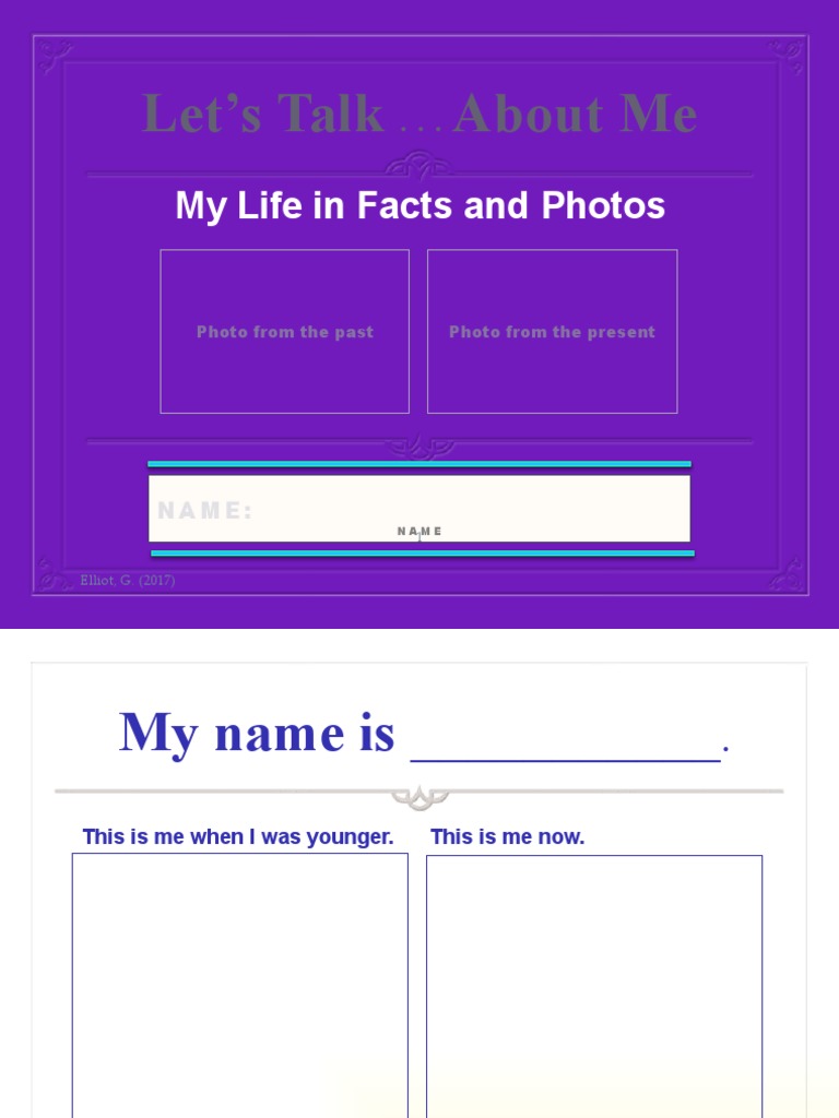 Memory Book Template for Adults | PDF | Language Arts & Discipline