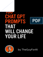 100 Chat GPT Prompts