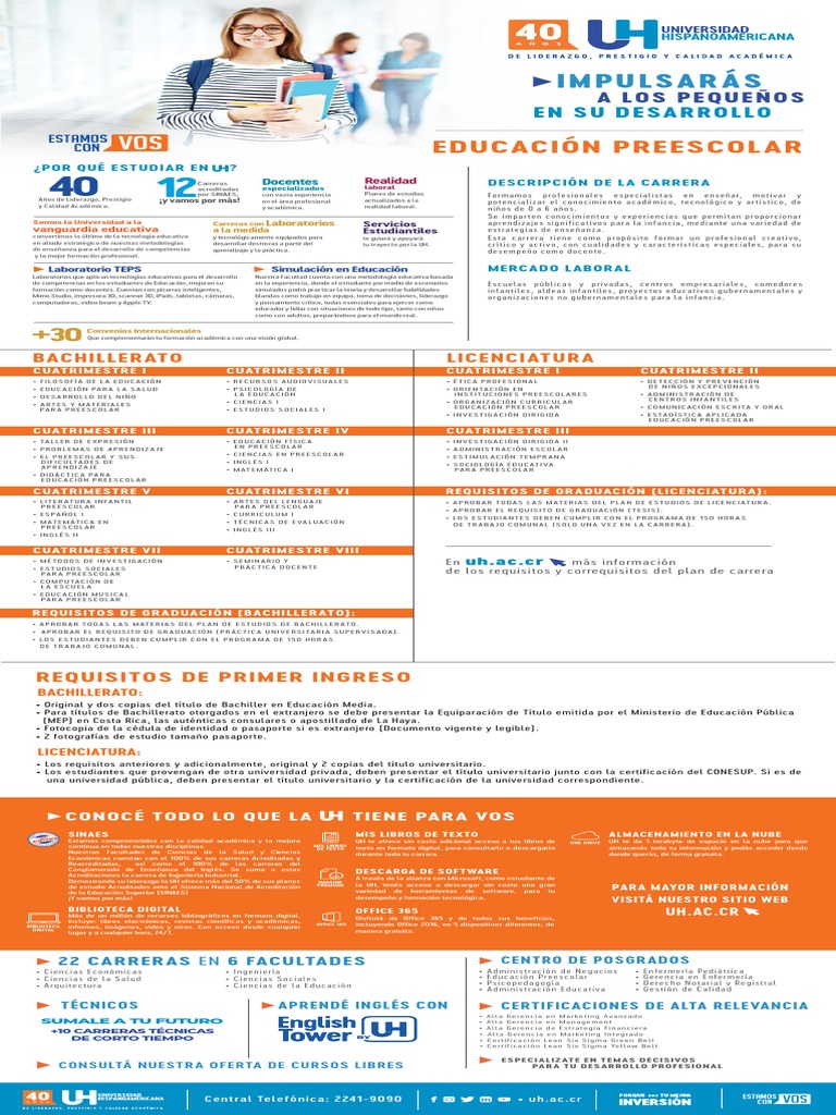 Plan de Estudios Licenciatura en Preescolar | PDF