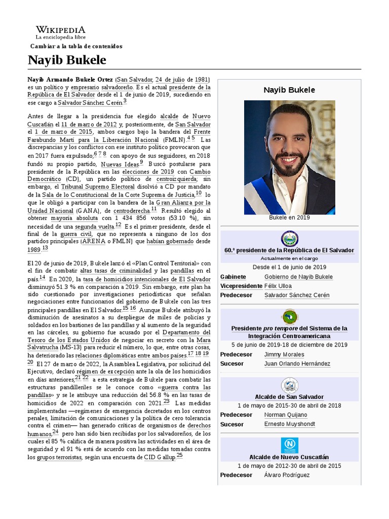 Nayib Bukele | PDF