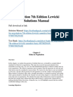 Negotiation 7th Edition Lewicki Solutions Manual 1