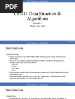 CS-211 Data Structure & Algorithms - Lecture1