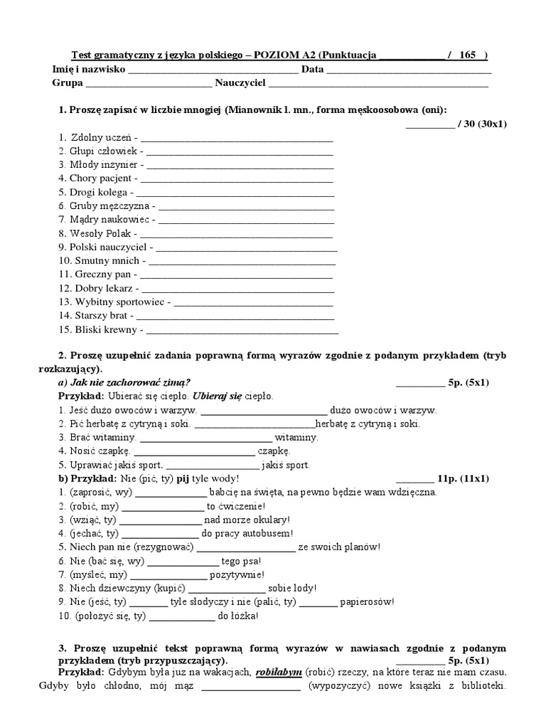 Test A2 | PDF