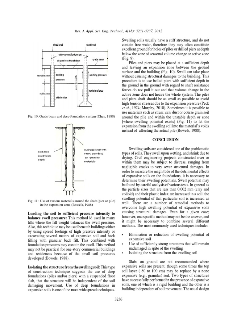 Techniques for Managing Expansive Soils | PDF | Science & Mathematics