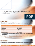 Digestive System Exercises