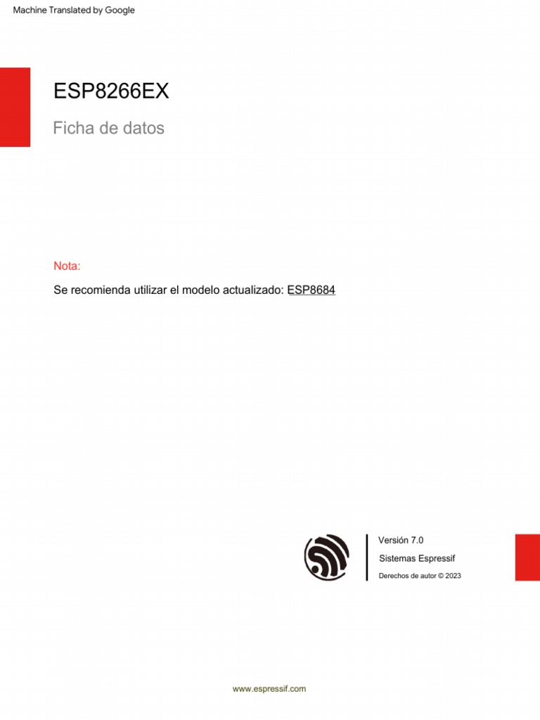 0a-Esp8266ex Datasheet en | PDF