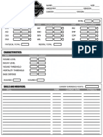 Quickstart Character Sheets v1.1