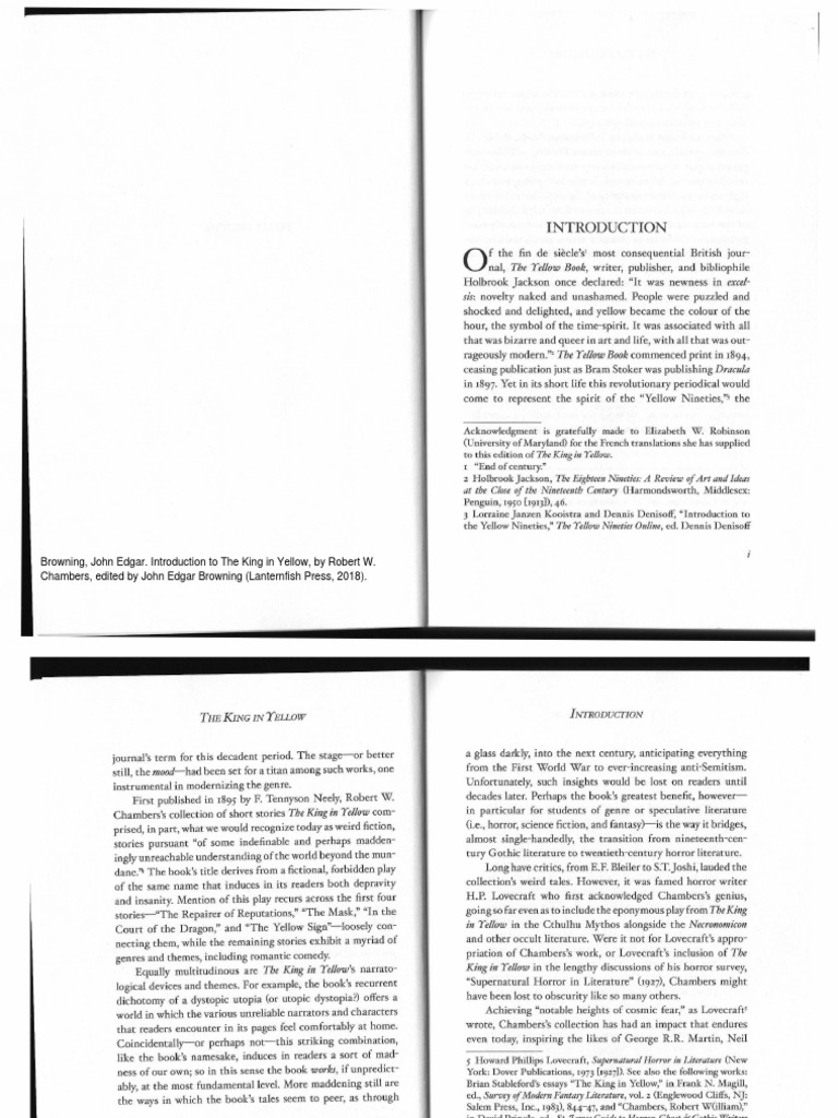 The King In Yellow Pdf