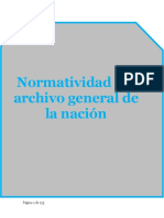 Normatividad Del Archivo General de La Nación