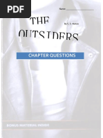 Character Analysis for The Outsiders | PDF | Games & Activities
