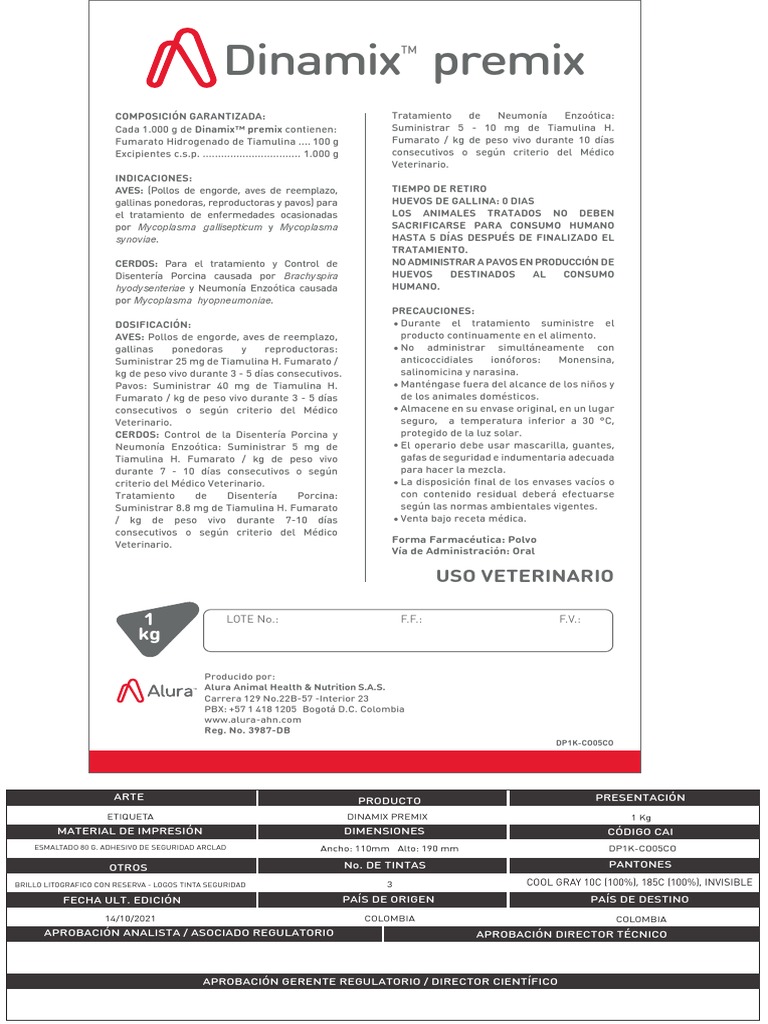 Ei Dinamix Premix - Co | PDF | Salud y bienestar