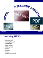 Training HTML