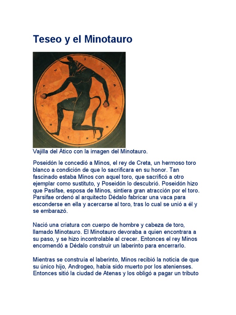 Teseo y El Minotauro | PDF
