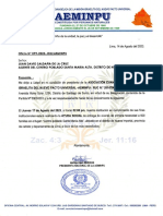 Oficio Nº099-2023-Jdn-Aeminpu-Ayuda Social Cañete.