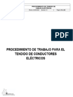 PROCEDIMIENTO DE TRABAJO PARA EL TENDIDO DE CABLES ELÉCTRICOS..... Renviado Nuevamente