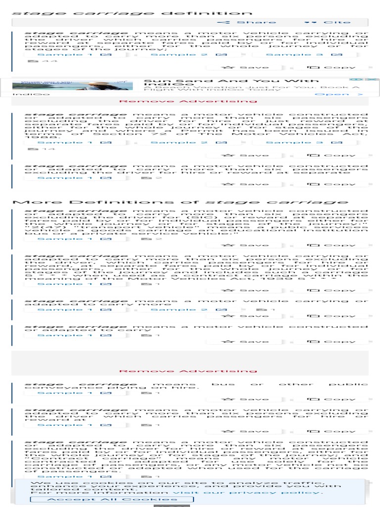 stage carriage Definition Law Insider PDF