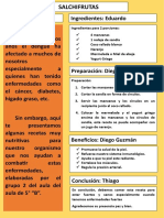 SALCHIFRUTAS RECETA DE CIENCIAS 5B