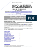 New Perspectives Microsoft Office 365 and PowerPoint 2016 Comprehensive 1st Edition Pinard Solutions Manual 1