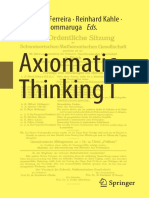 Fernando Ferreira (Editor), Reinhard Kahle (Editor), Giovanni Sommaruga (Editor) - Axiomatic Thinking I-Springer (2022)