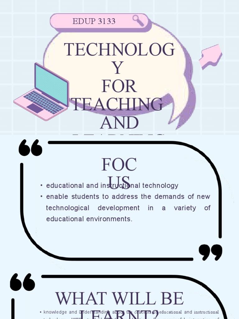 Educational Technology in Teaching | PDF | Educational Technology ...