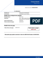 Comprobante: Detalle de Las Obligaciones Pagadas