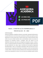 Mapa - Comunicação Empresarial e Negociação - 53 - 2023