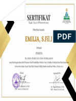 Sertifikat - EMILIA, S.Fil.I-1
