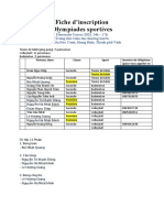 Fiche Dinscription Olympiades Sportives