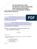 Information Technology For Management Digital Strategies For Insight Action and Sustainable Performance 10th Edition Turban Test Bank Download