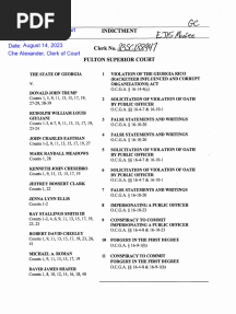 Trump Indictment Georgia 081423