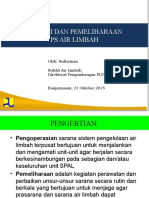 4.3. Operasi Dan Pemeliharaan PS Air Limbah (Ir. Suherman)