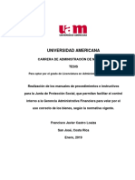 Universidad Americana: para Optar Por El Grado de Licenciatura en Administración de Negocios