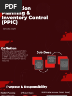 PPIC Roles and Functions Explained | PDF | Inventory | Marketing