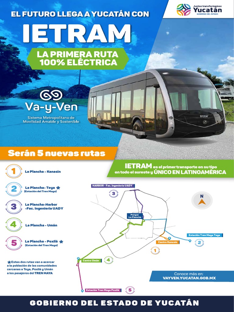 Nuevas Rutas IETRAM en Yucatán | PDF